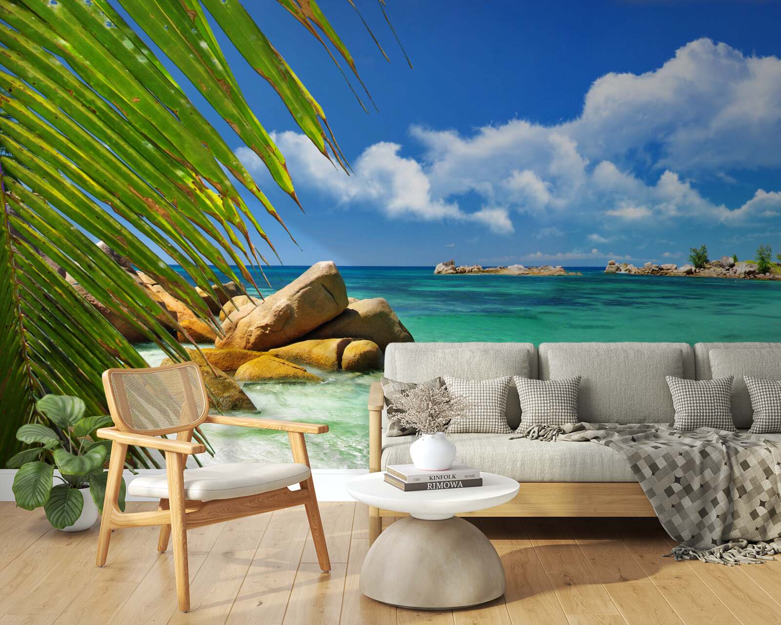 Fototapeta tropická pláž pri tyrkysovom mori