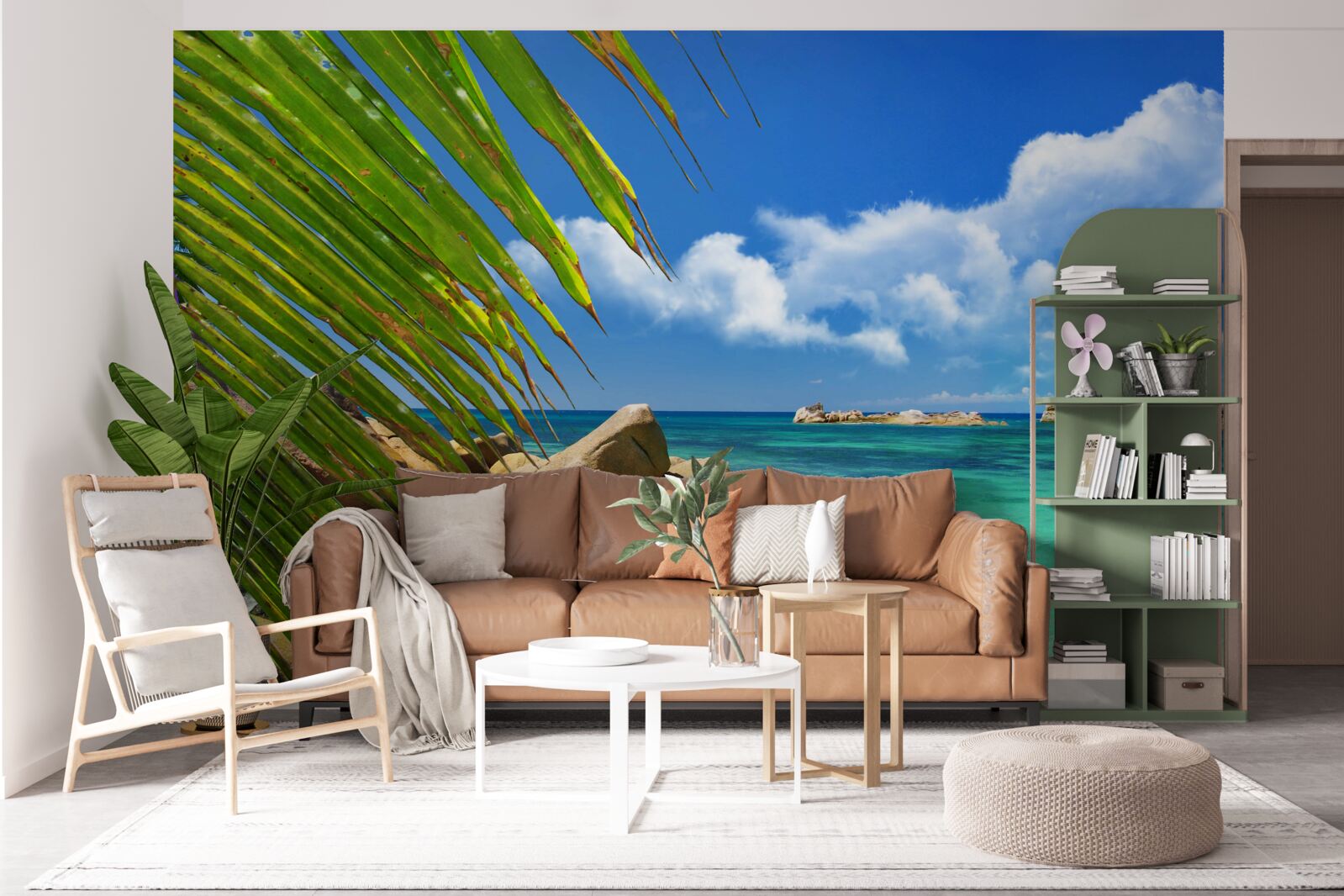 Fototapeta tropická pláž pri tyrkysovom mori