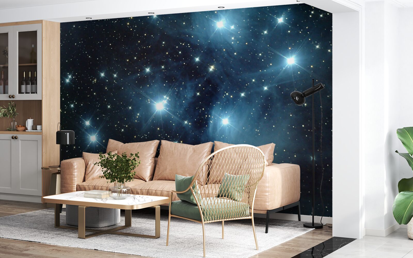 Fototapeta nebeských telies v nebeských galaxiách