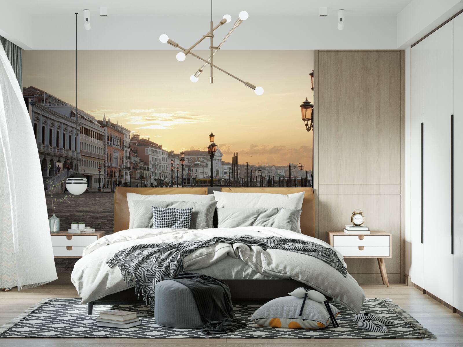 Fototapeta opustené nábrežie čakajúce na západ slnka