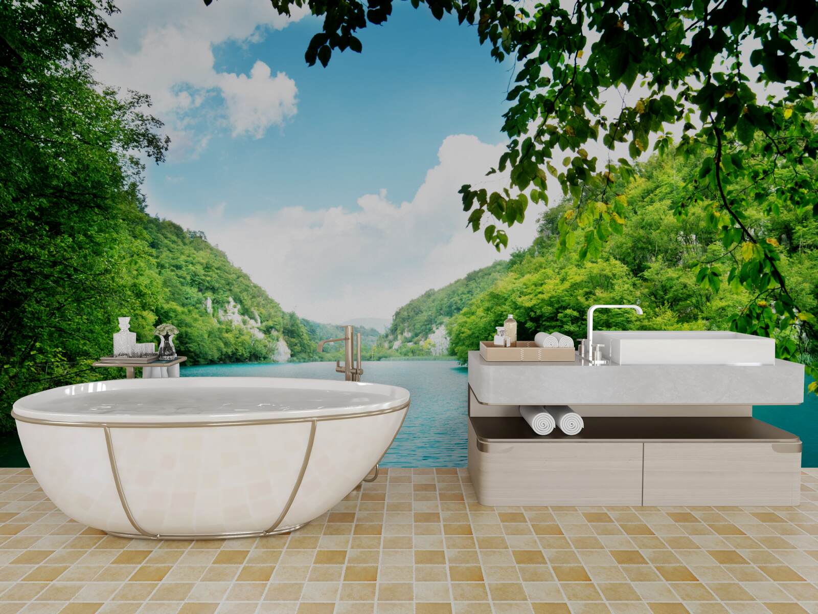 Fototapeta azúrové vody a smaragdové strovy