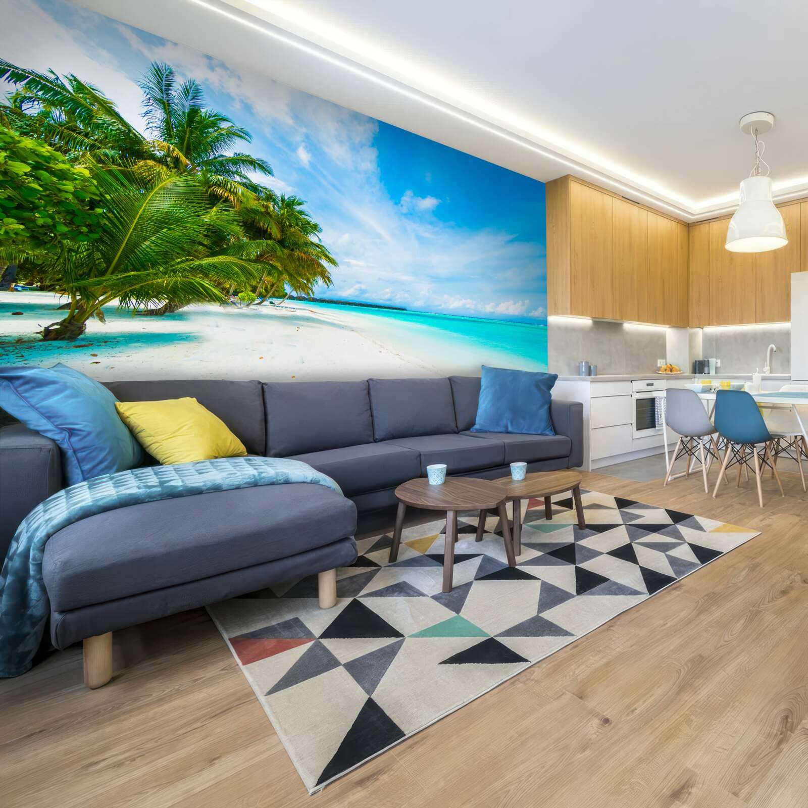 Fototapeta piesočné pobrežie a tyrkysová voda oceánu