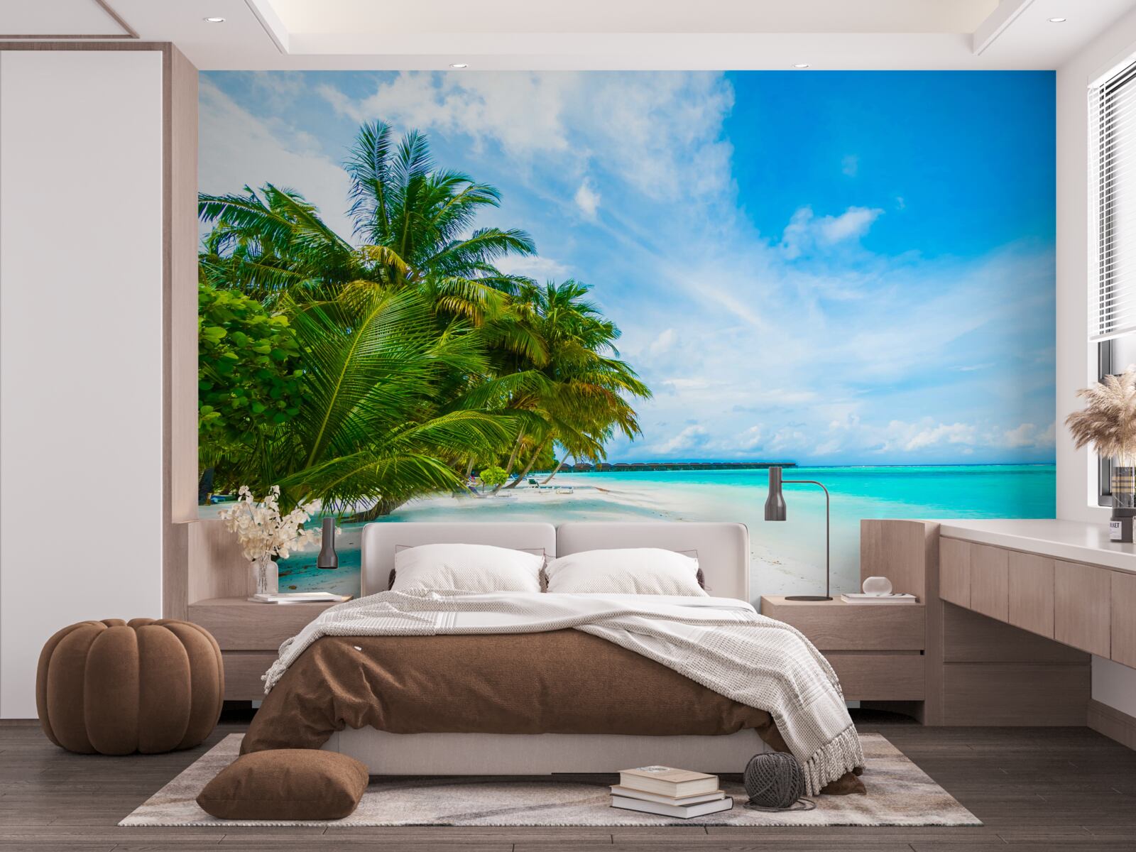 Fototapeta piesočné pobrežie a tyrkysová voda oceánu