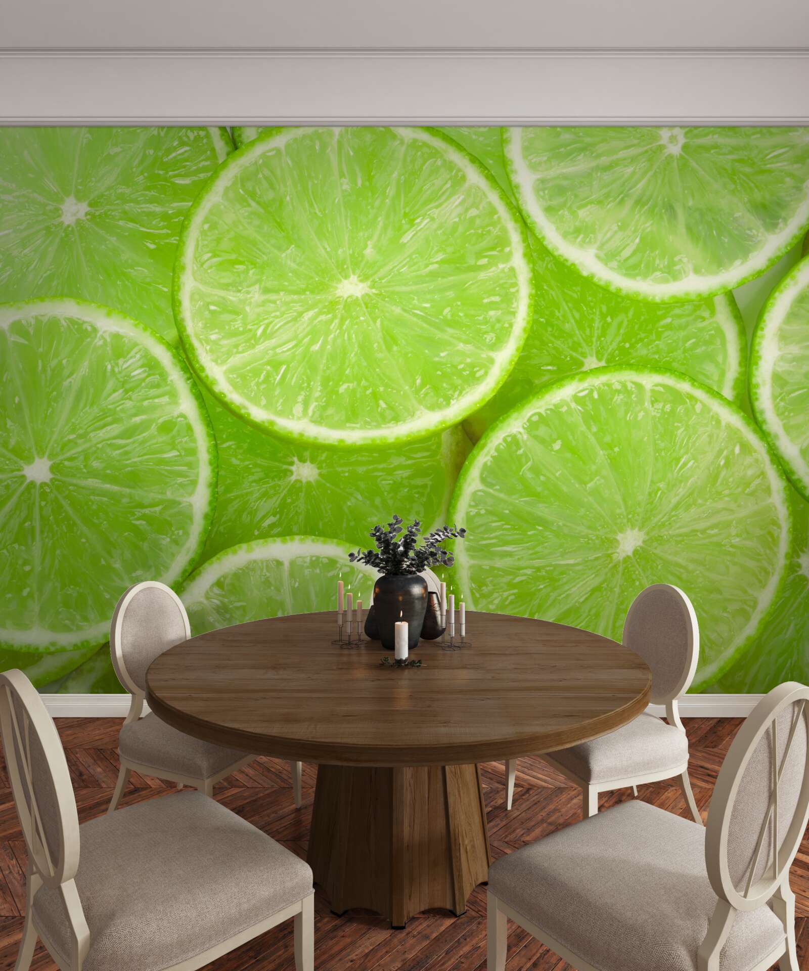 Fototapeta kúsky zrelej limetki