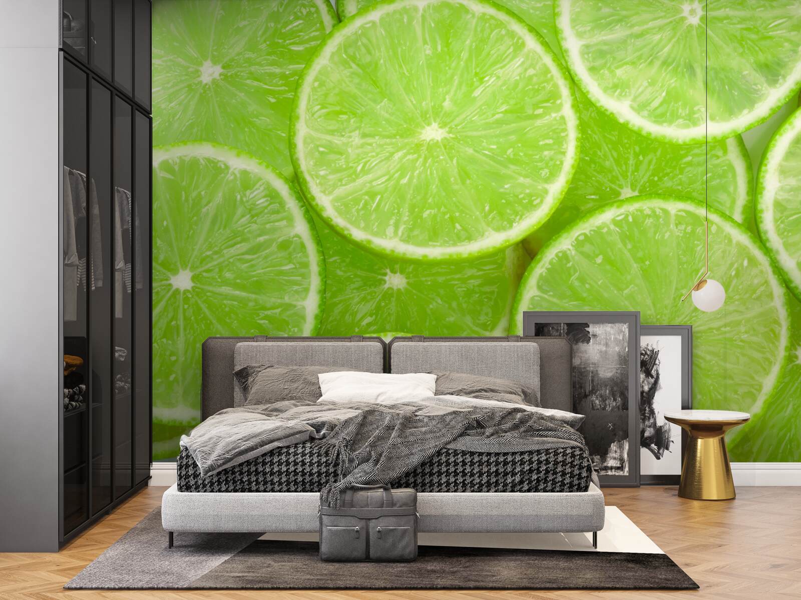 Fototapeta kúsky zrelej limetki