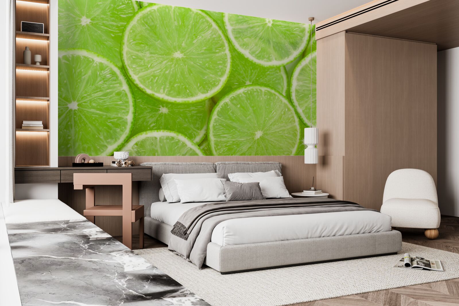 Fototapeta kúsky zrelej limetki