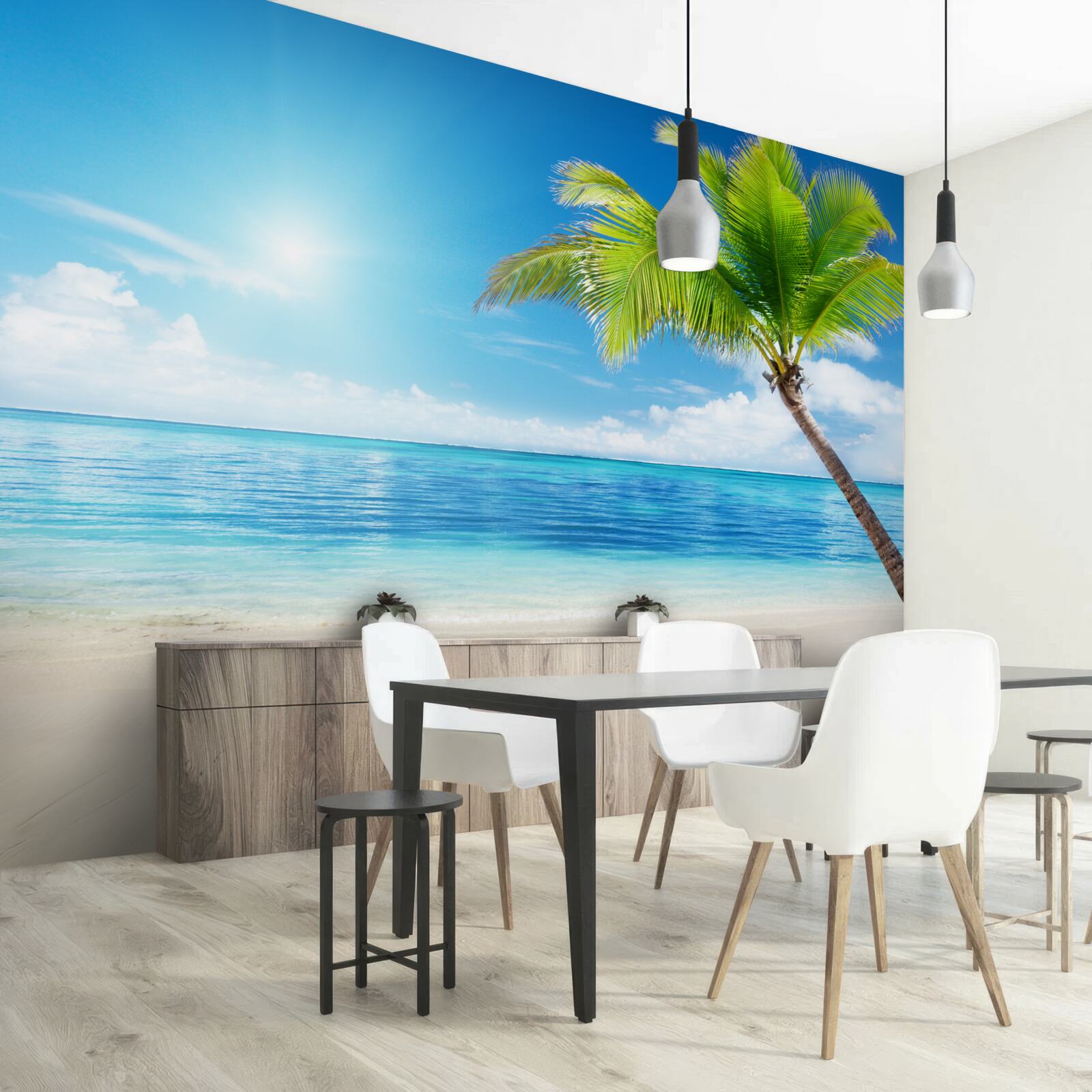 Fototapeta jasný slnečný deň na pobreží v tropoch