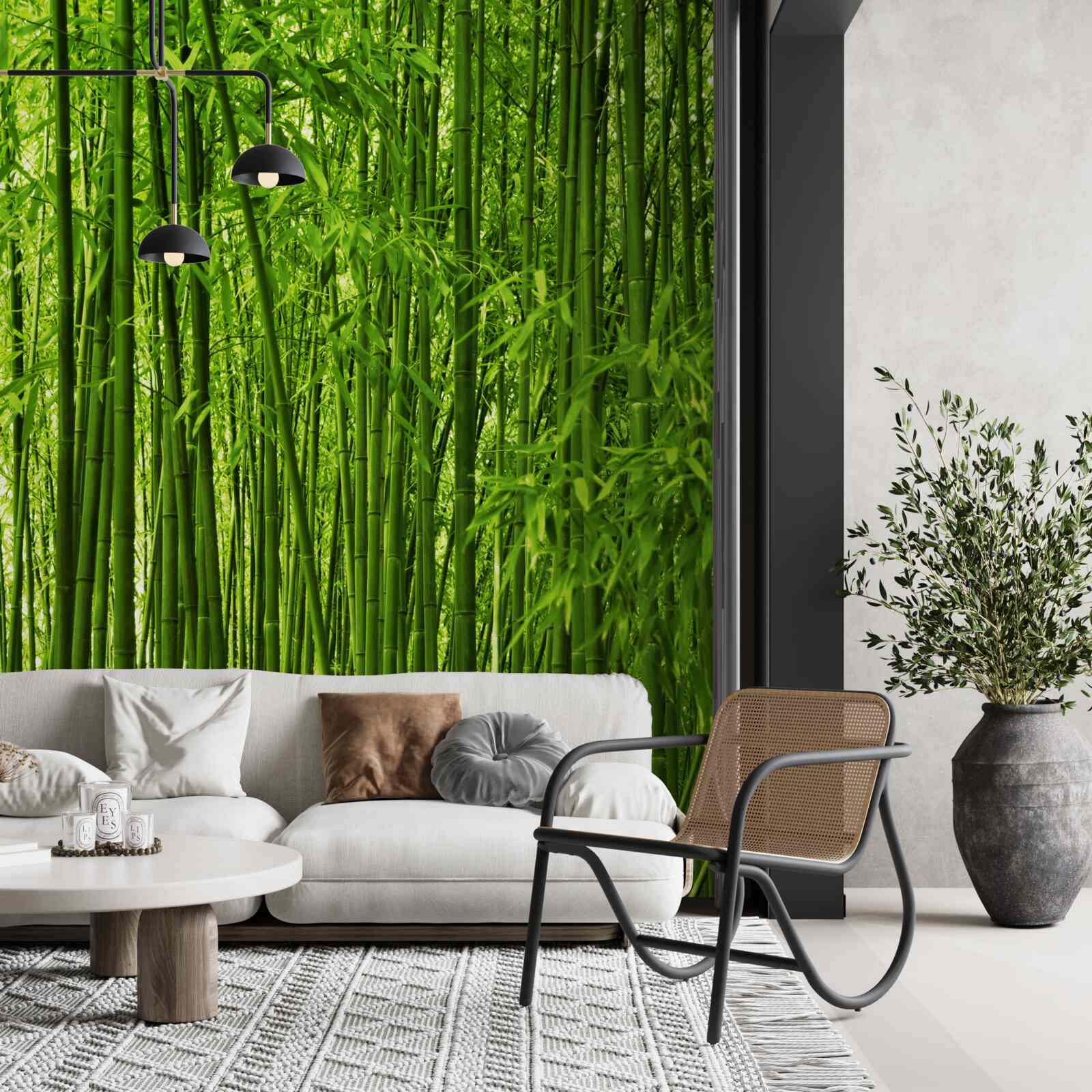 Fototapeta hustá tvorba tenkých bambusových búdok