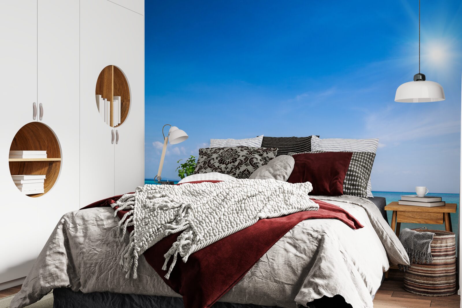 Fototapeta pri clearm dennom svetle sú na zariadenia nájdené jachty