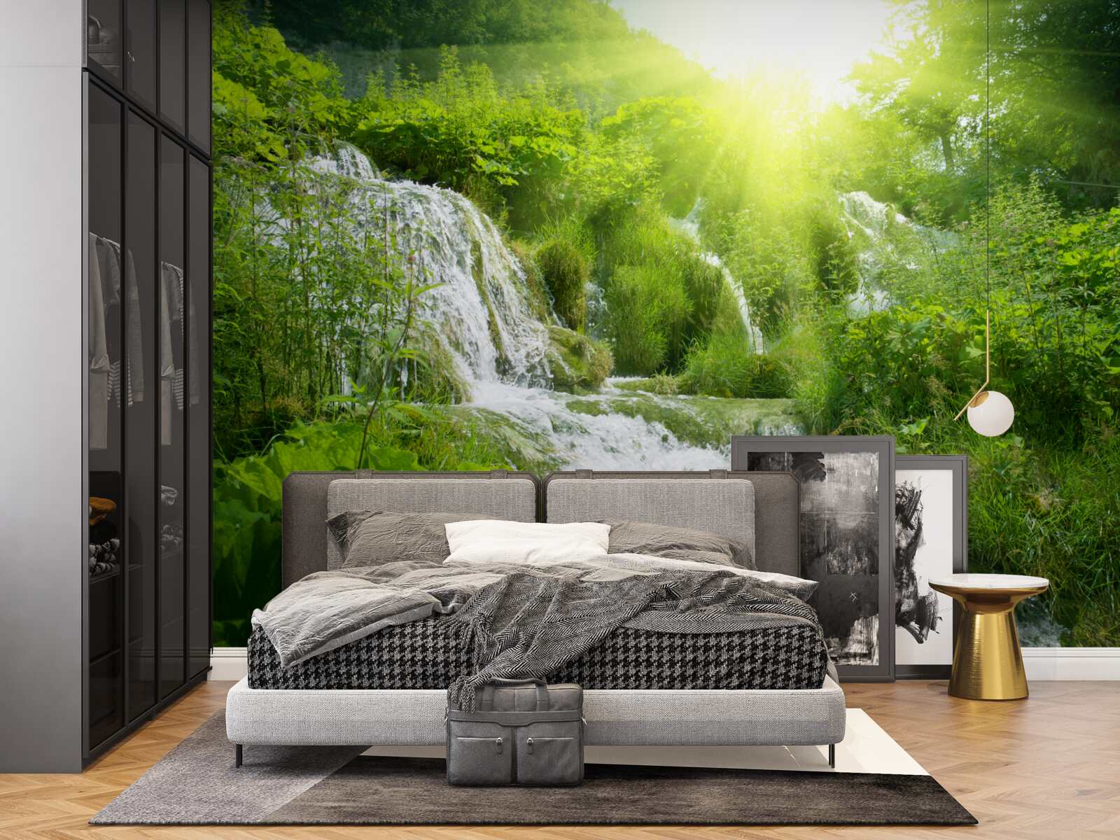 Fototapeta oslepujúca soľ pokrýva záplavovú vodu