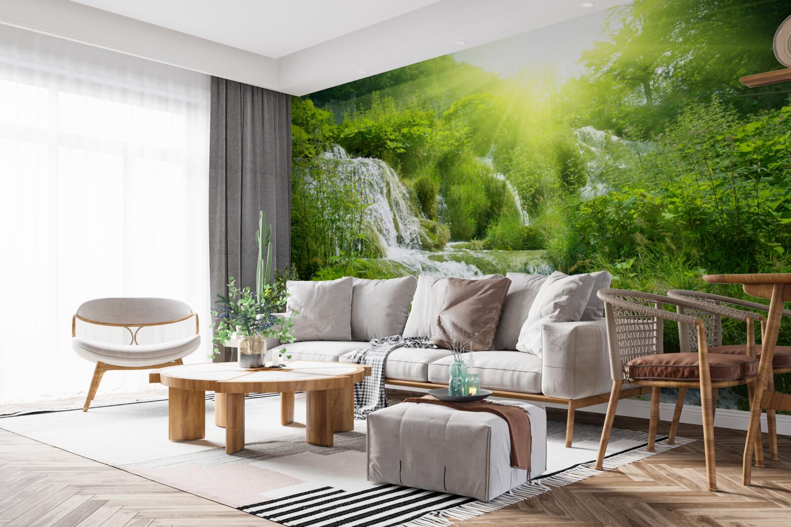 Fototapeta oslepujúca soľ pokrýva záplavovú vodu