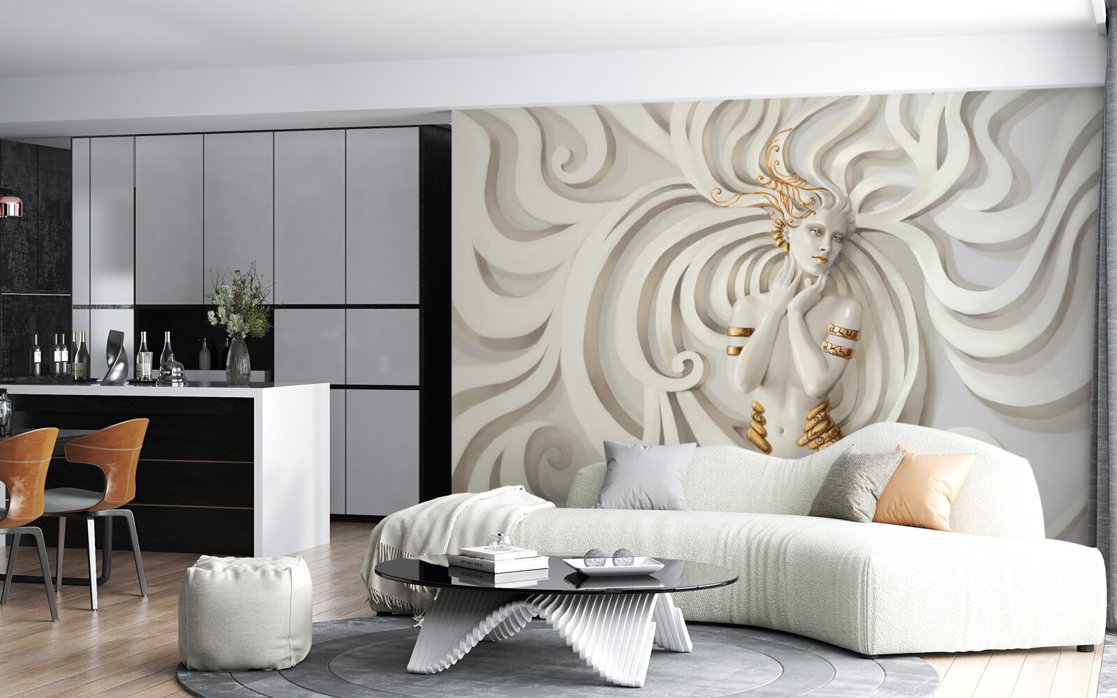 Fototapeta obraz má zlaté korene a abstraktné vzory