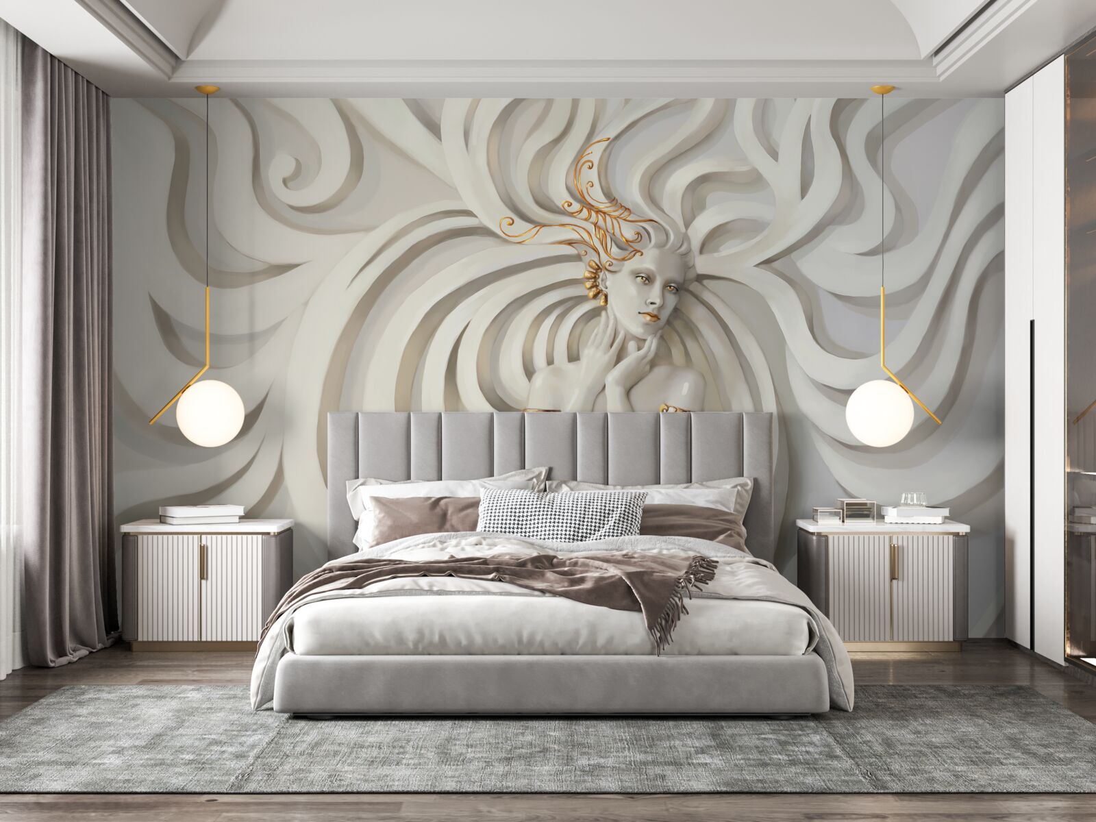 Fototapeta obraz má zlaté korene a abstraktné vzory