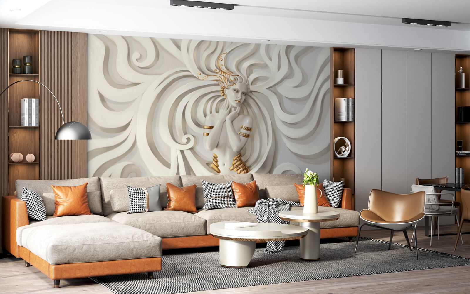 Fototapeta obraz má zlaté korene a abstraktné vzory