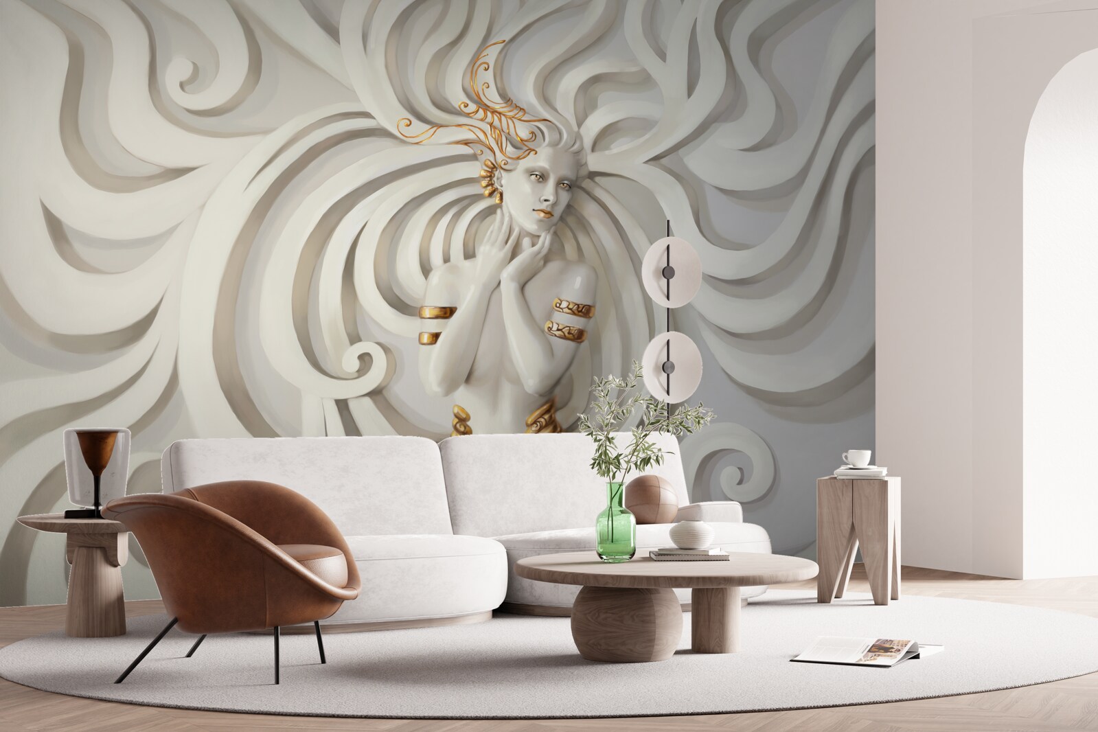 Fototapeta obraz má zlaté korene a abstraktné vzory