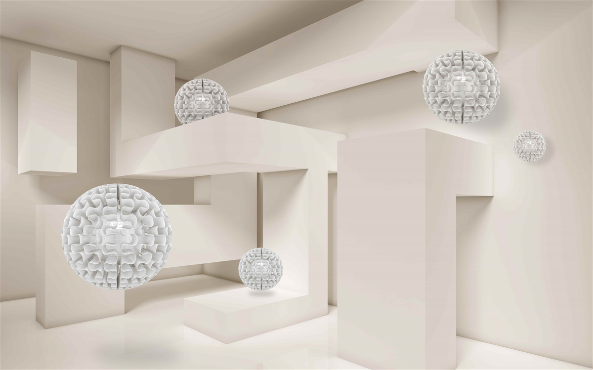 Fototapeta abstraktné biele omrvinky na vonkajšej strane obdĺžnikov