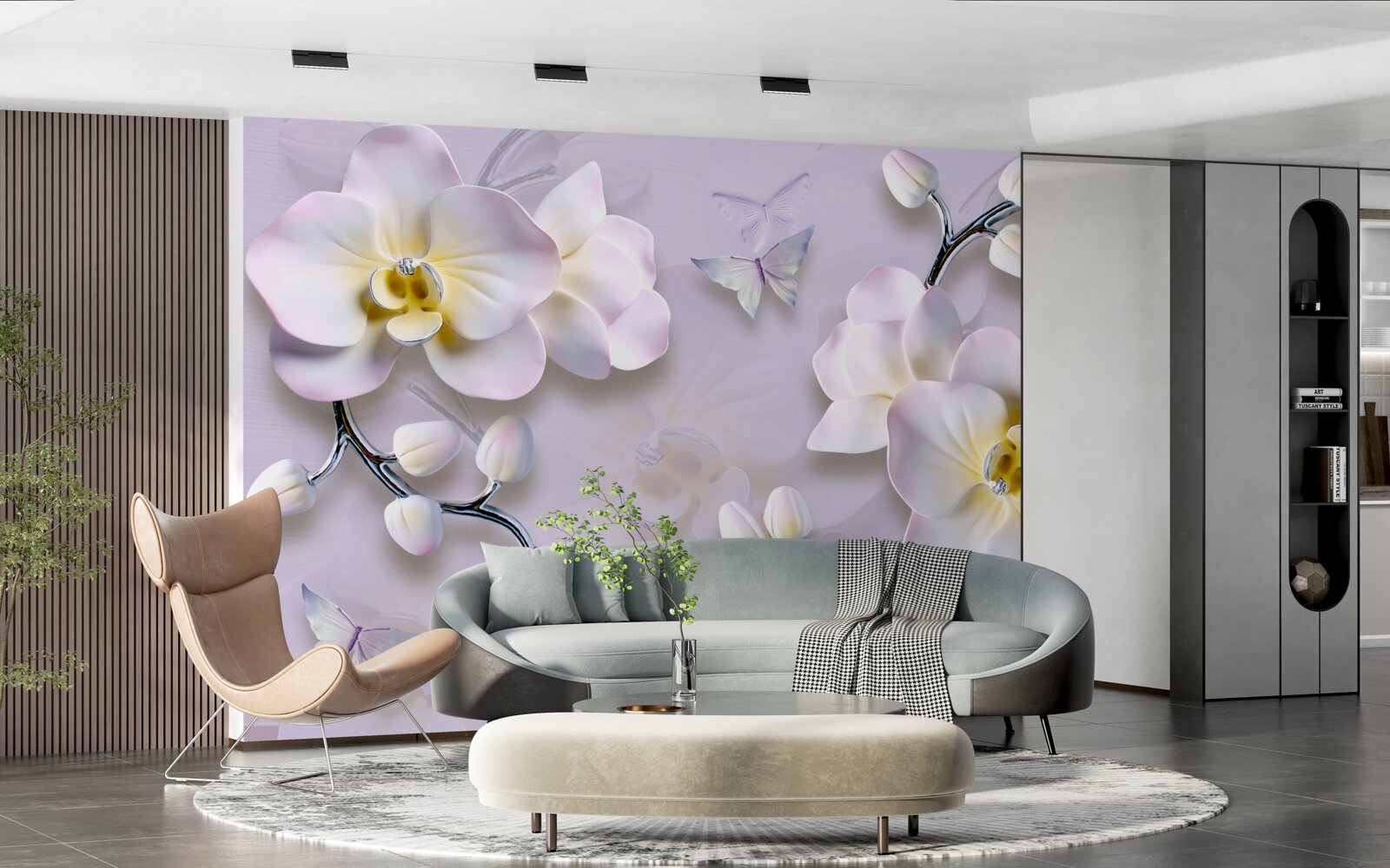 Fototapeta rozkvitnuté snehobiele kvety na konároch