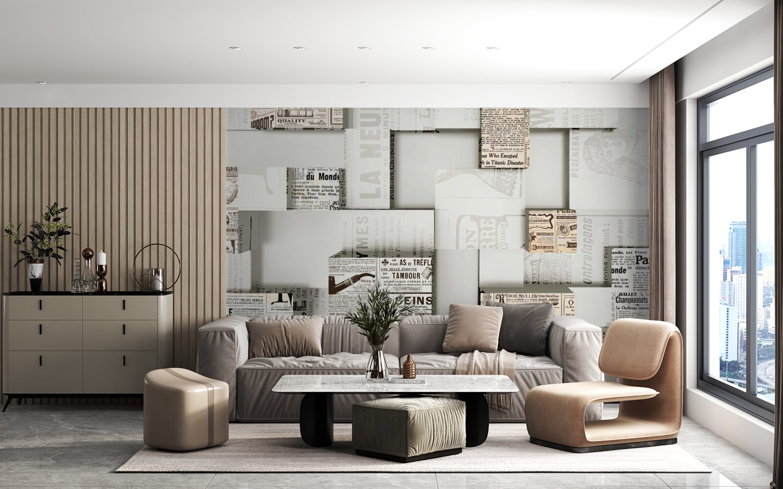 Fototapeta abstrakcie z nových miest na policajnej stanici