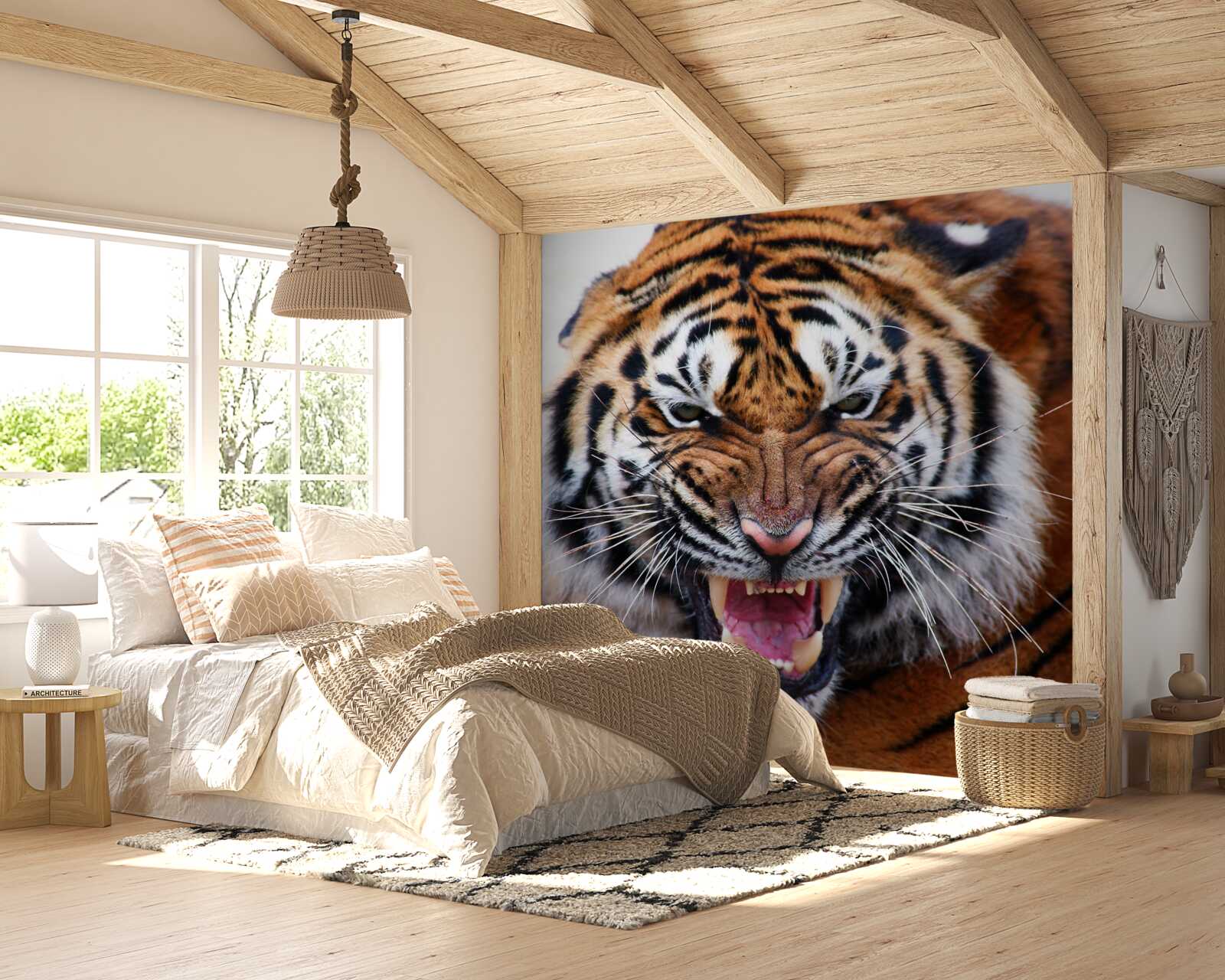 Fototapeta rev nahnevaný dospelý tiger