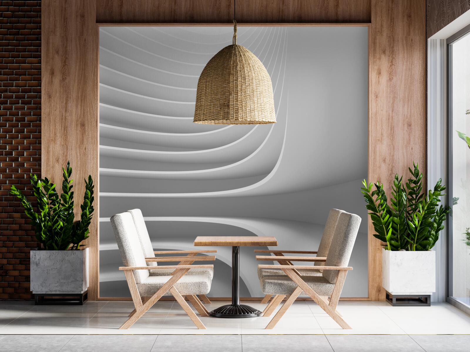 Fototapeta hladké vodorovné čiary s geometrickými vzormi