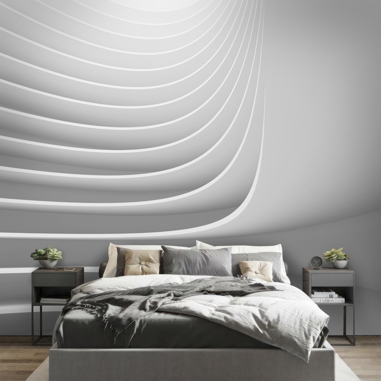 Fototapeta hladké vodorovné čiary s geometrickými vzormi