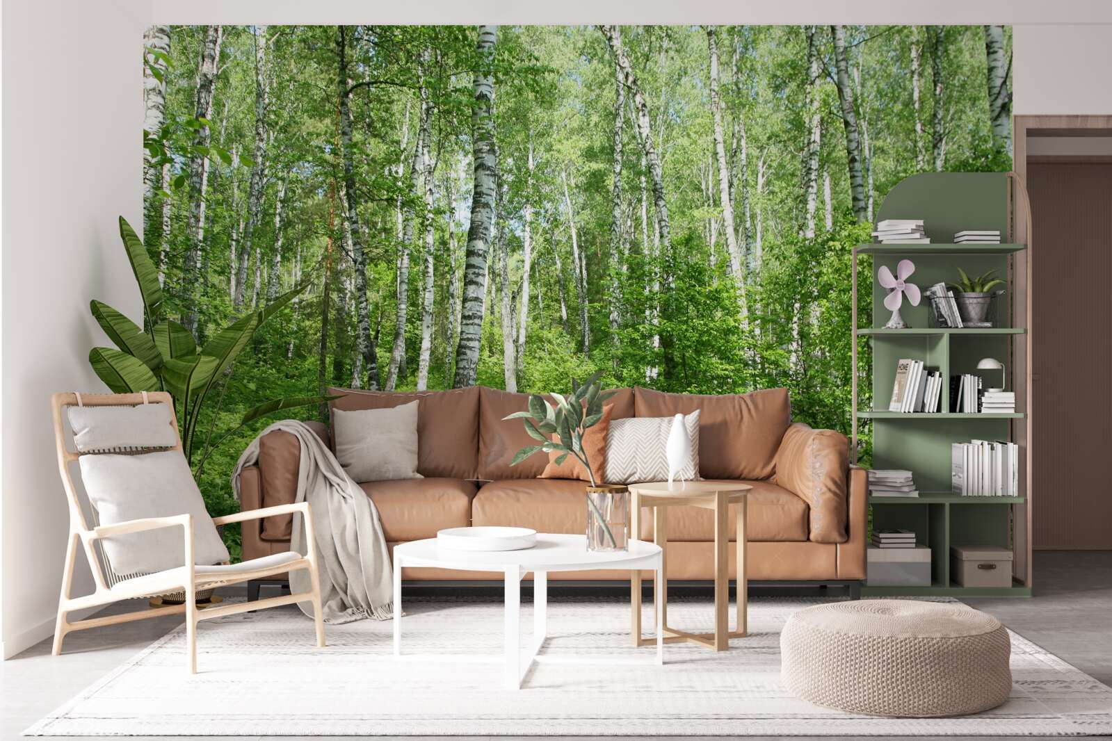 Fototapeta cesta do zeleného Brezového hája