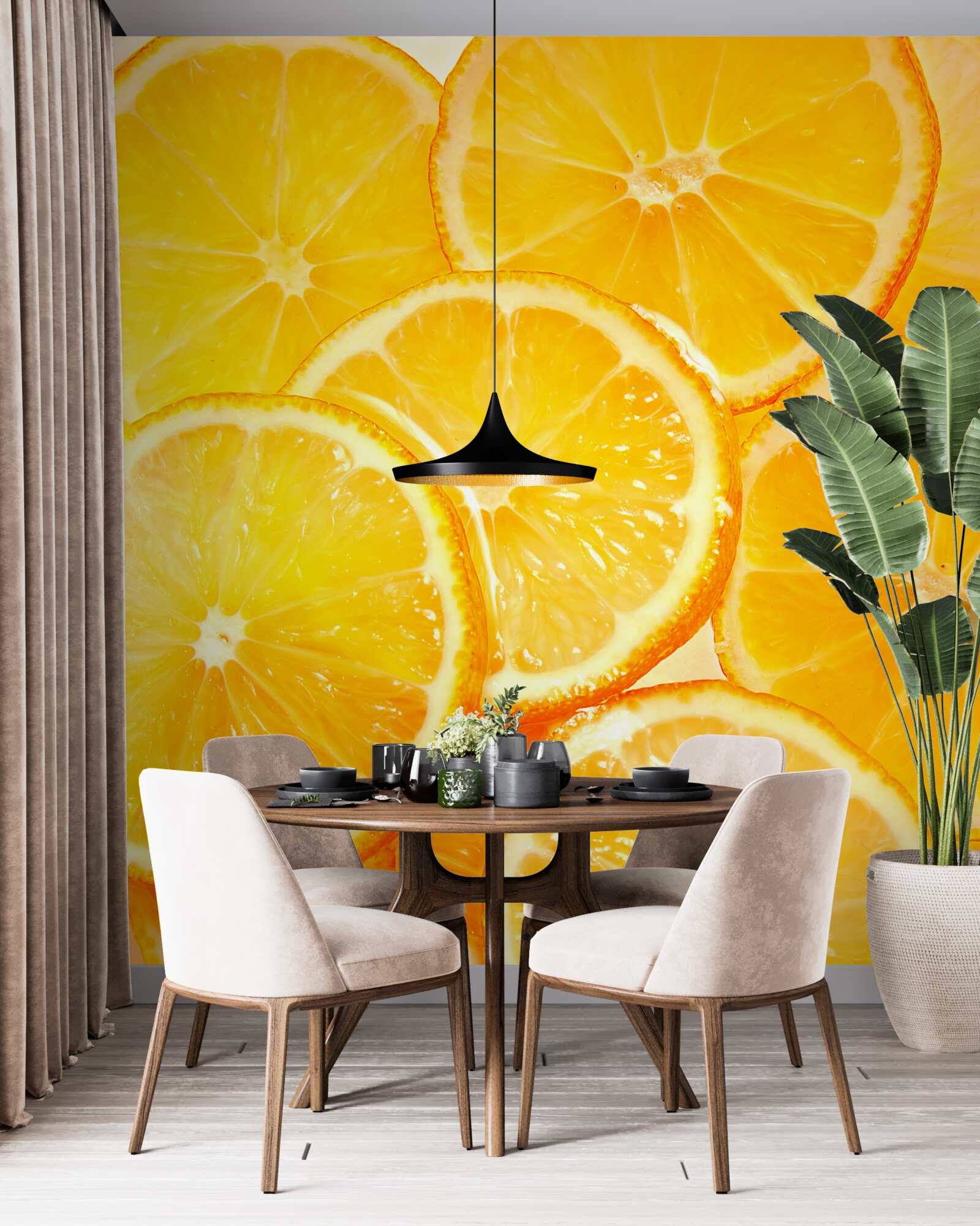 Fototapeta šťavnaté a žiarivo oranžové plátky