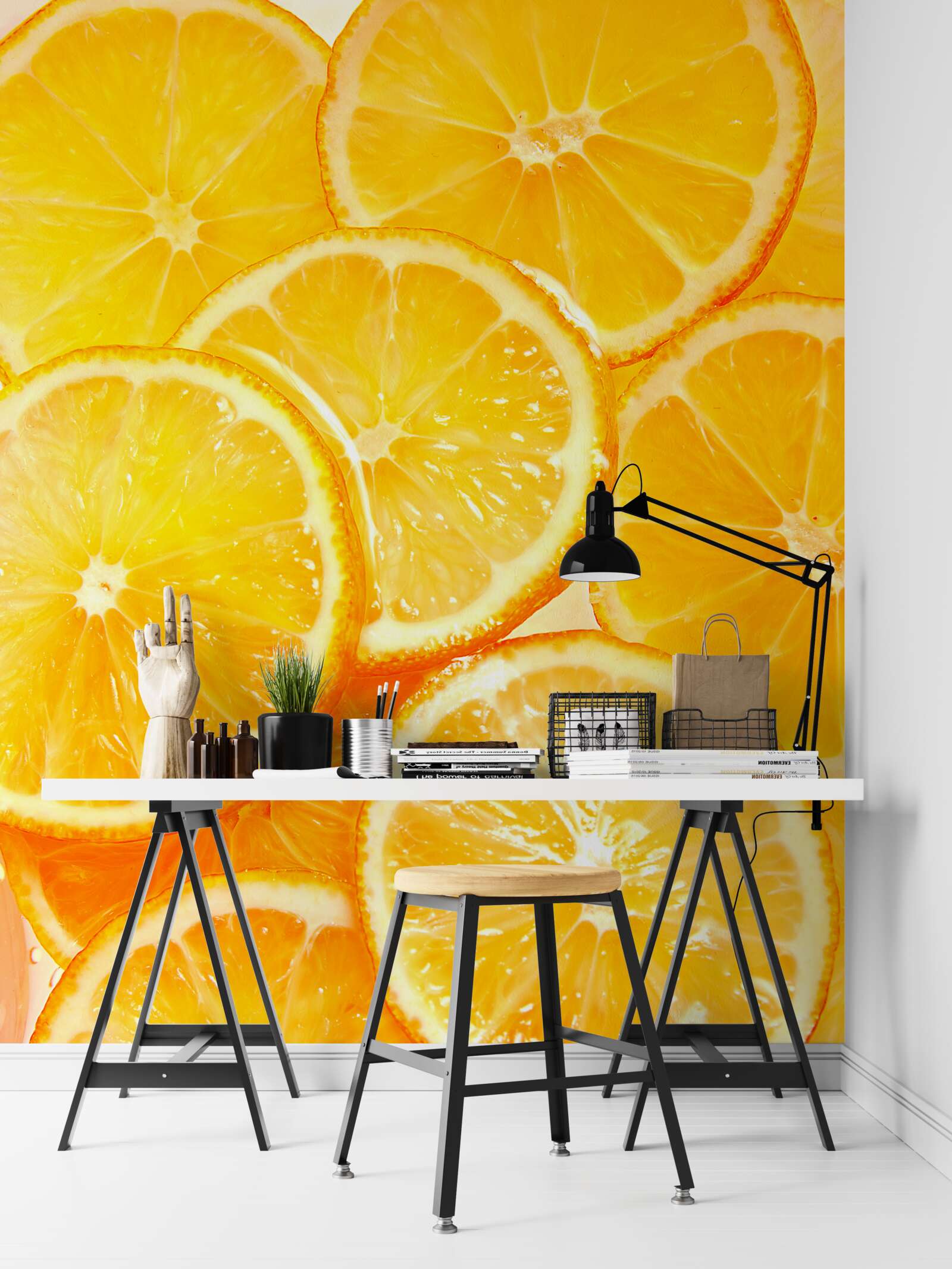 Fototapeta šťavnaté a žiarivo oranžové plátky