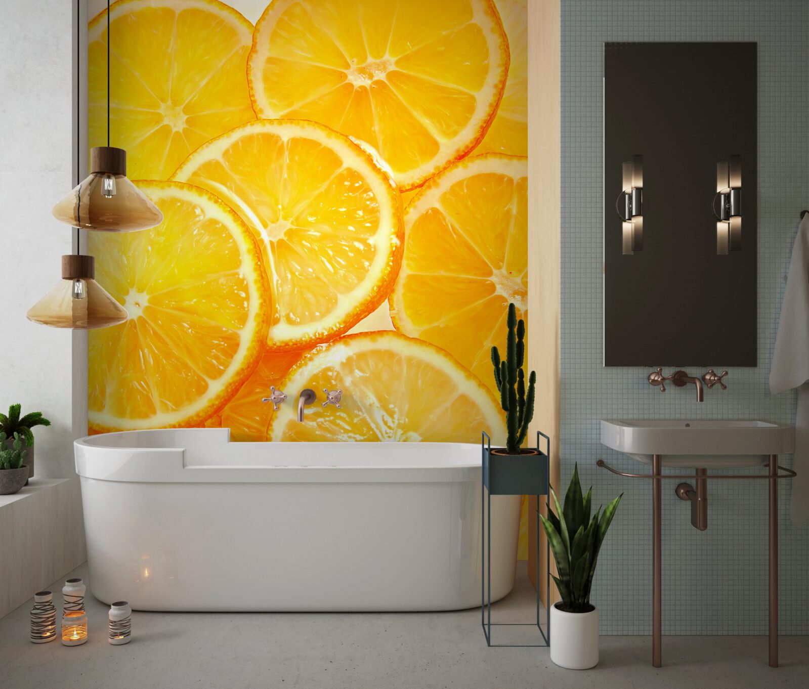 Fototapeta šťavnaté a žiarivo oranžové plátky