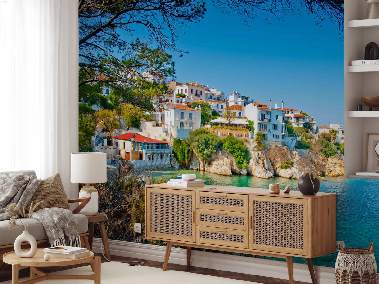 Fototapeta pokojné miesto neďaleko gréckej osady