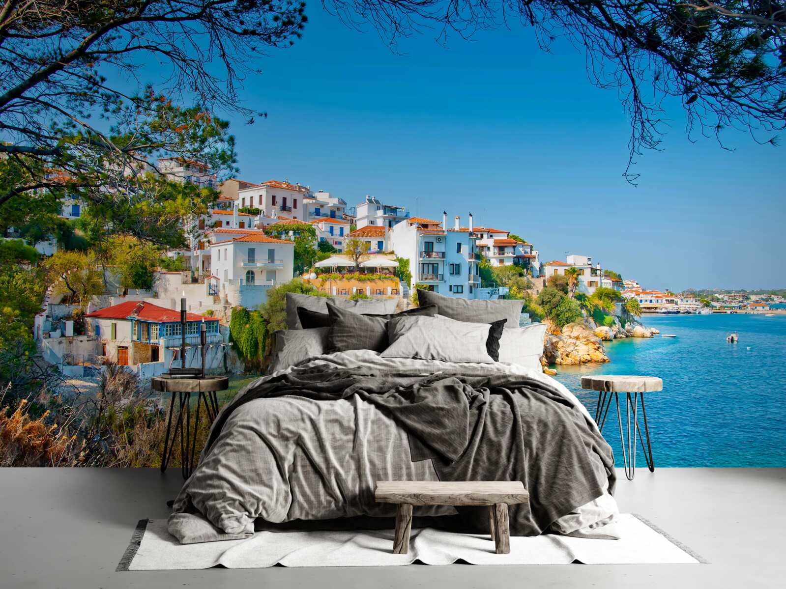 Fototapeta pokojné miesto neďaleko gréckej osady