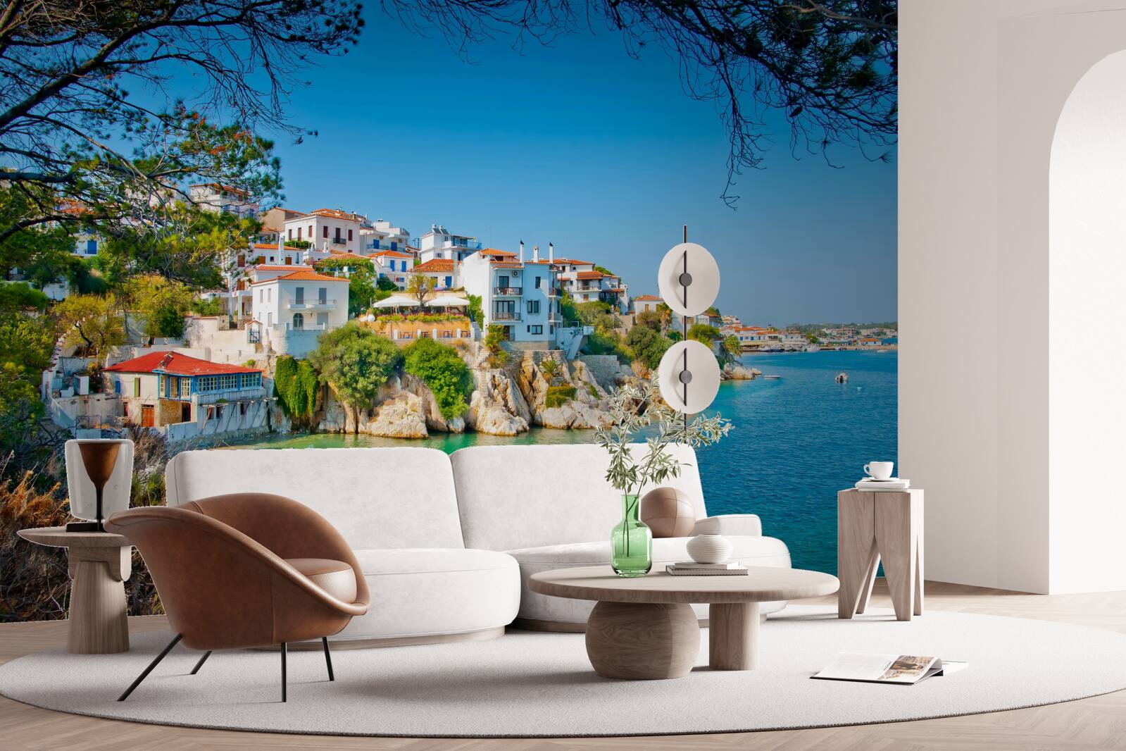 Fototapeta pokojné miesto neďaleko gréckej osady