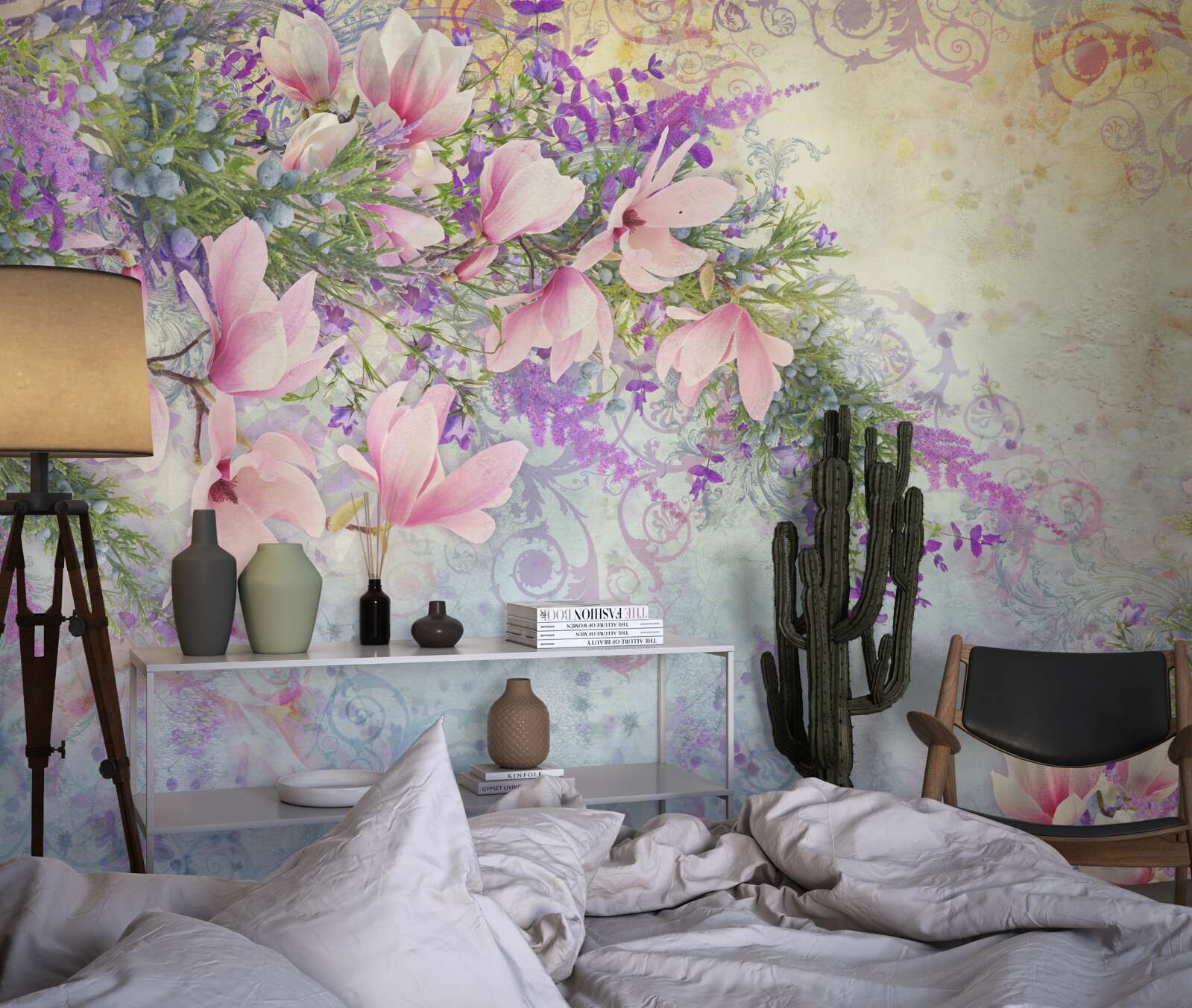 Fototapeta svetlé kvety žiaria na jemnom pozadí