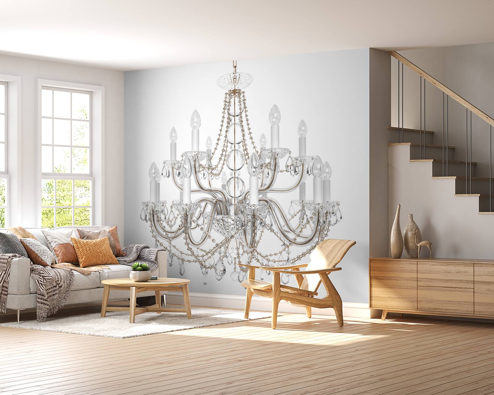 Fototapeta elegantný vintage lesk tak svietnikom