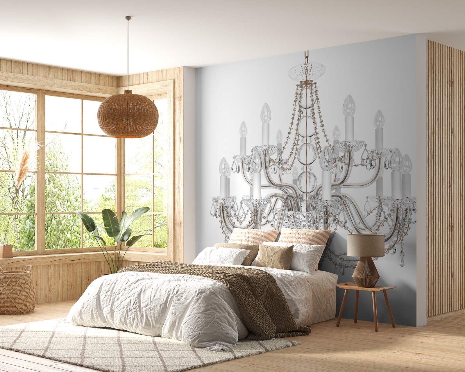 Fototapeta elegantný vintage lesk tak svietnikom