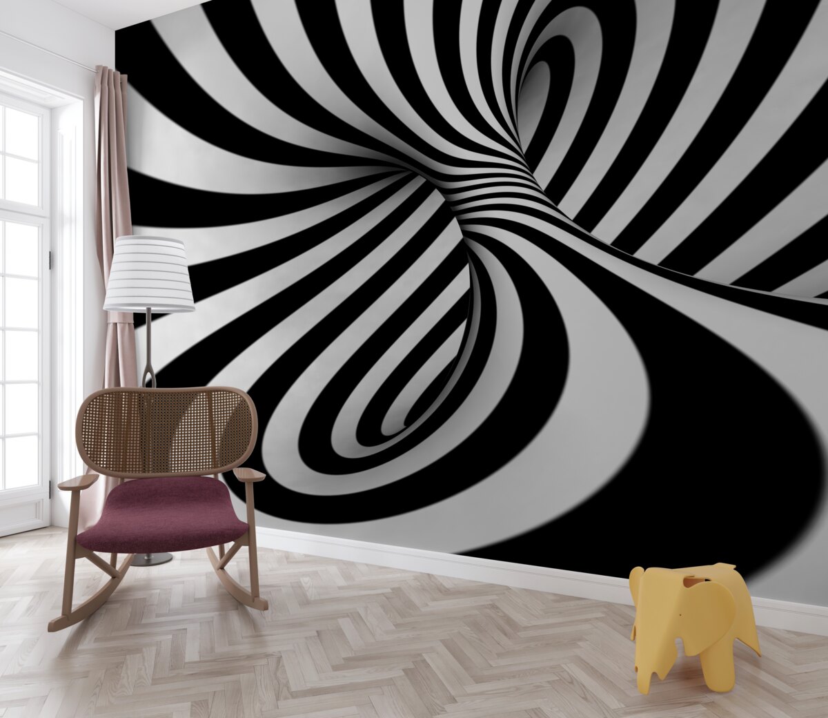 Fototapeta biela a jemné odtiene nekonečna