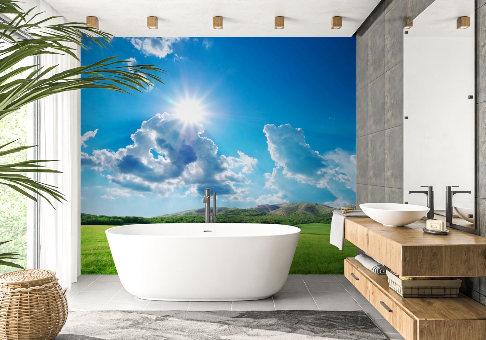 Fototapeta ľahký letný dizajn pre lukea