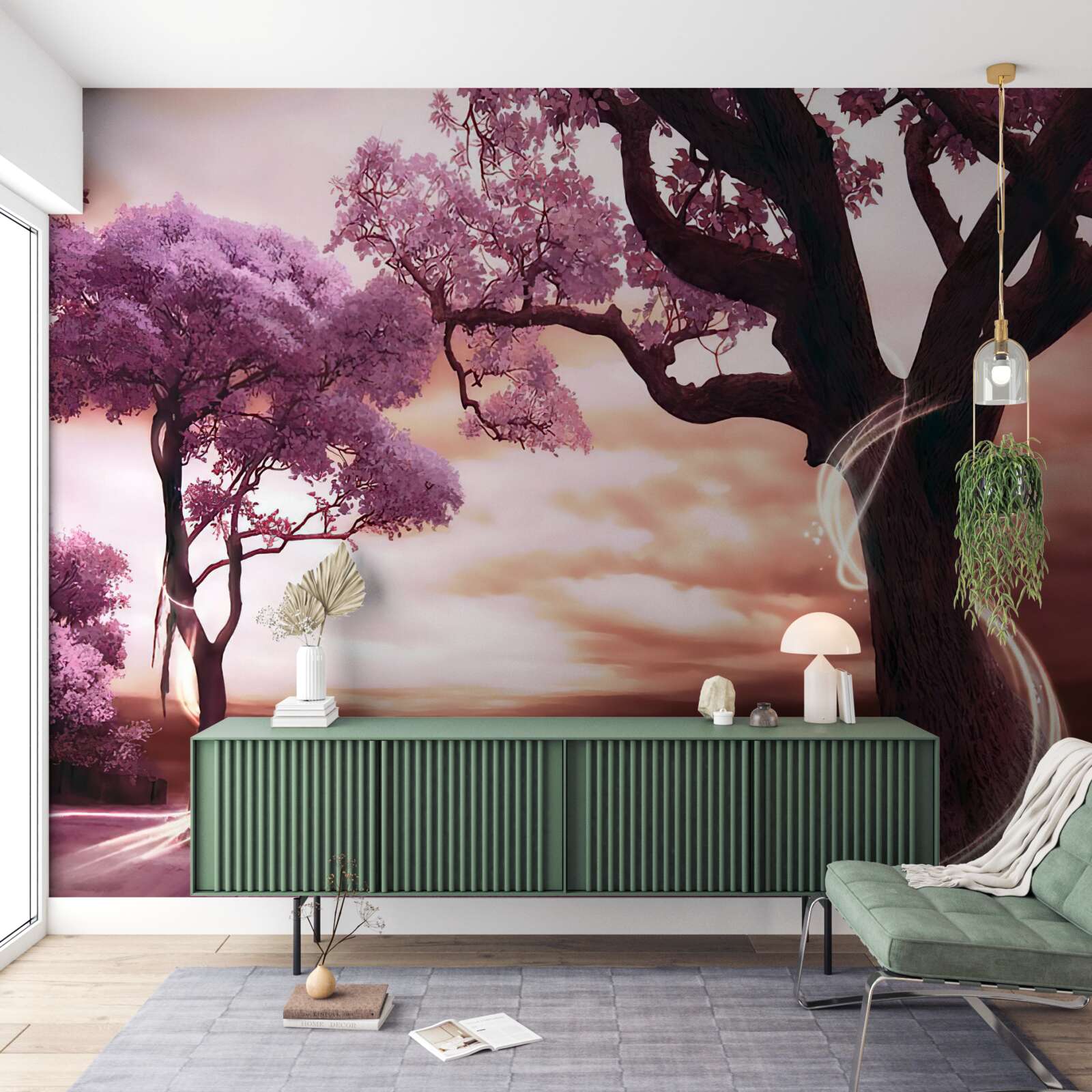 Fototapeta silné stromy v púšti, plné života a krásy