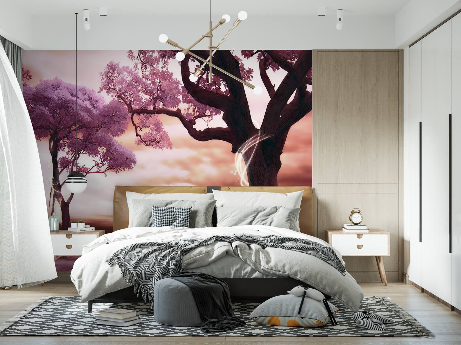 Fototapeta silné stromy v púšti, plné života a krásy