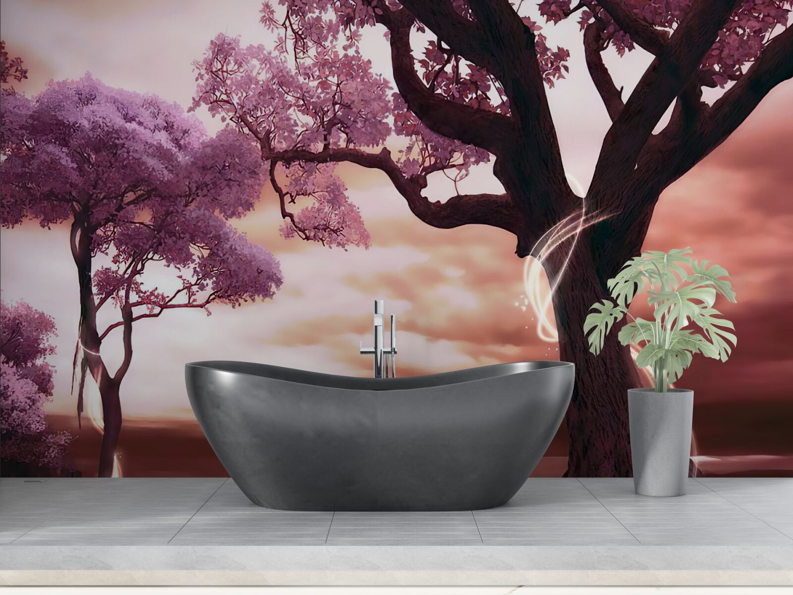 Fototapeta silné stromy v púšti, plné života a krásy