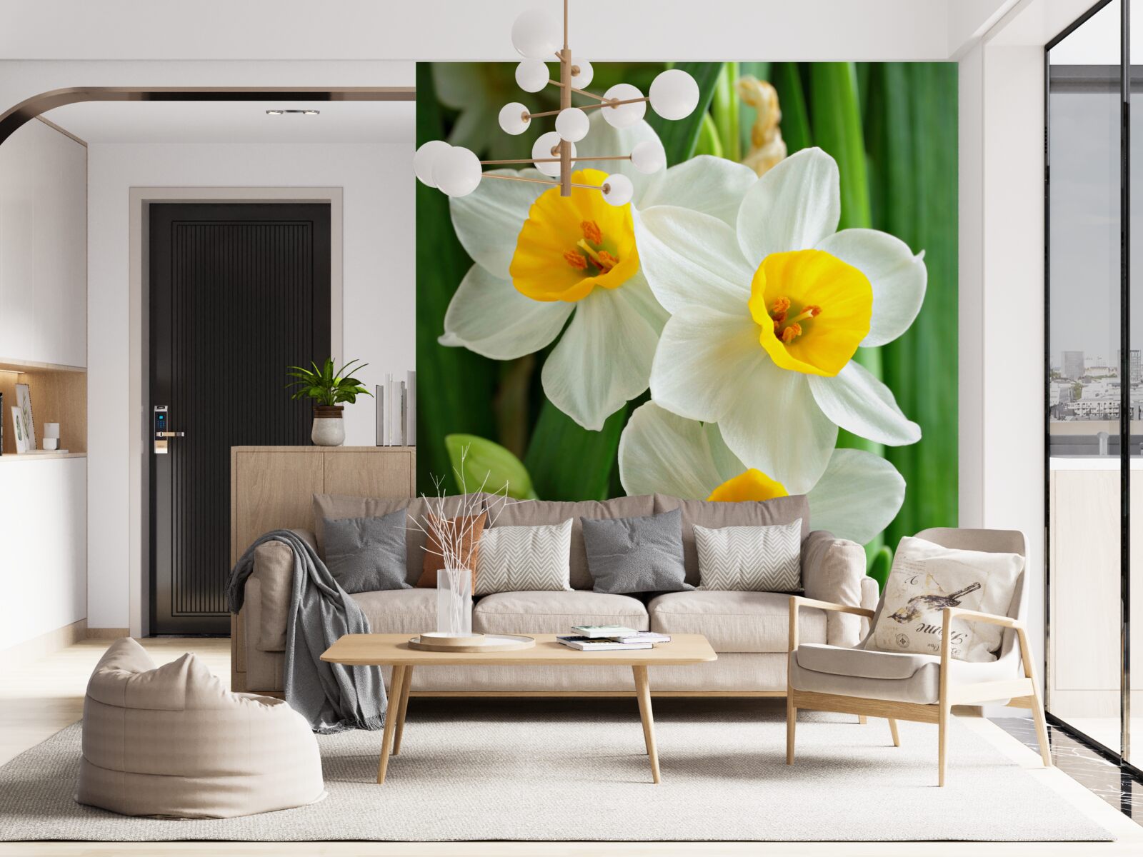 Fototapeta krásne, pôvabné letné narcisy