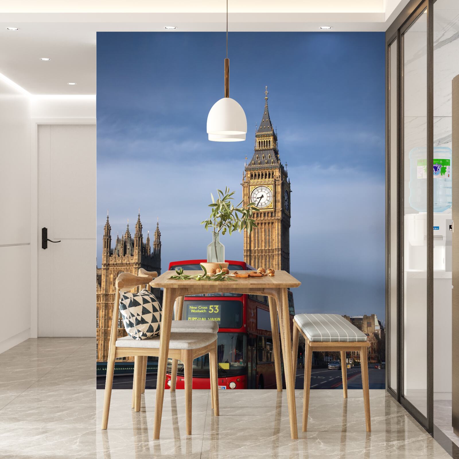 Fototapeta Z Big Benu odchádza autobus