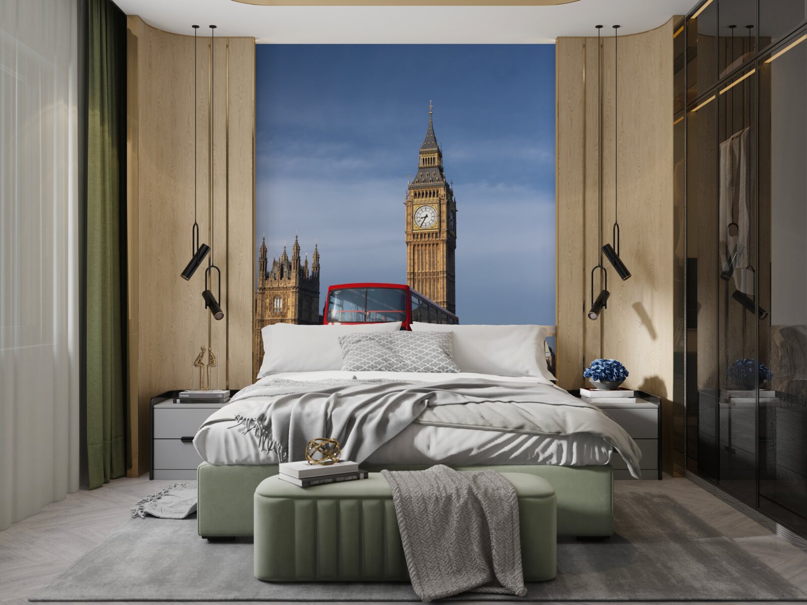 Fototapeta Z Big Benu odchádza autobus