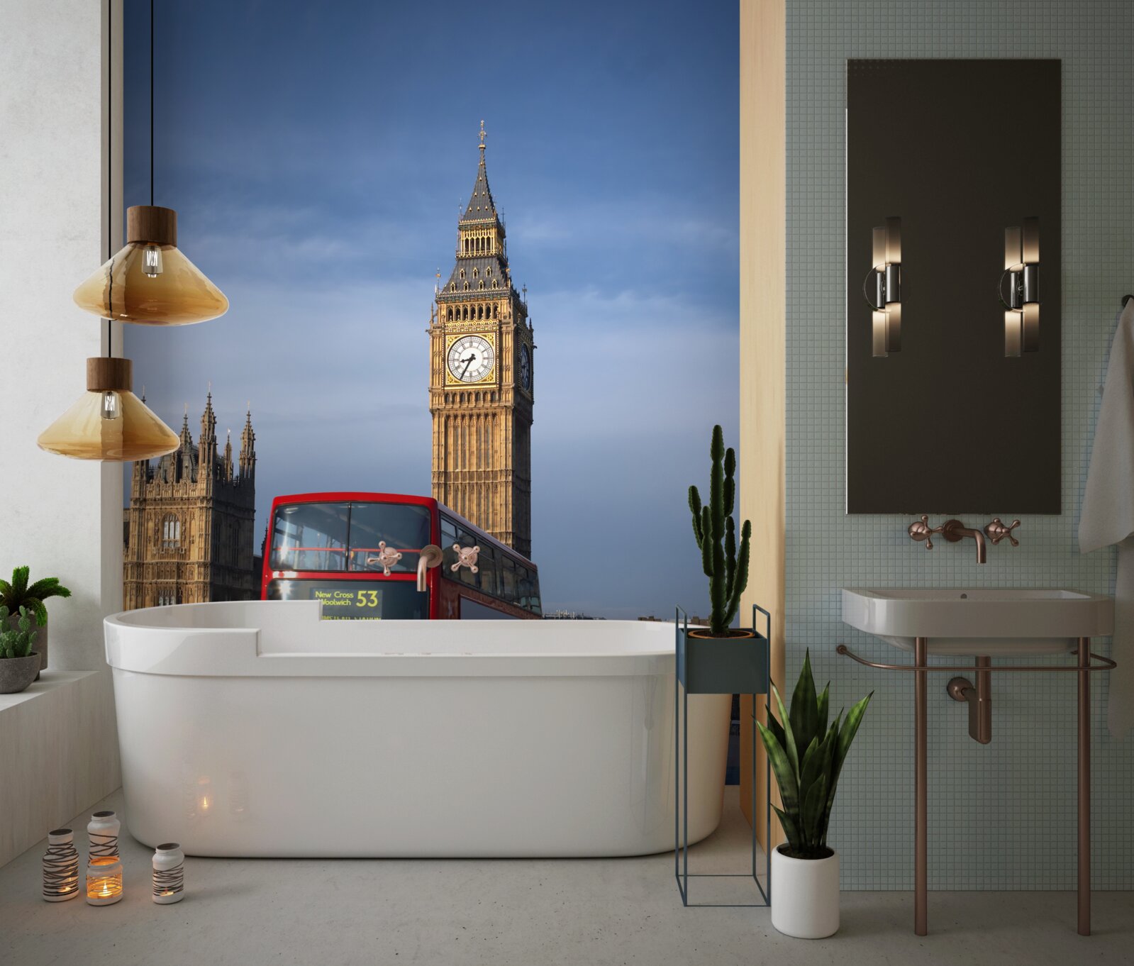 Fototapeta Z Big Benu odchádza autobus