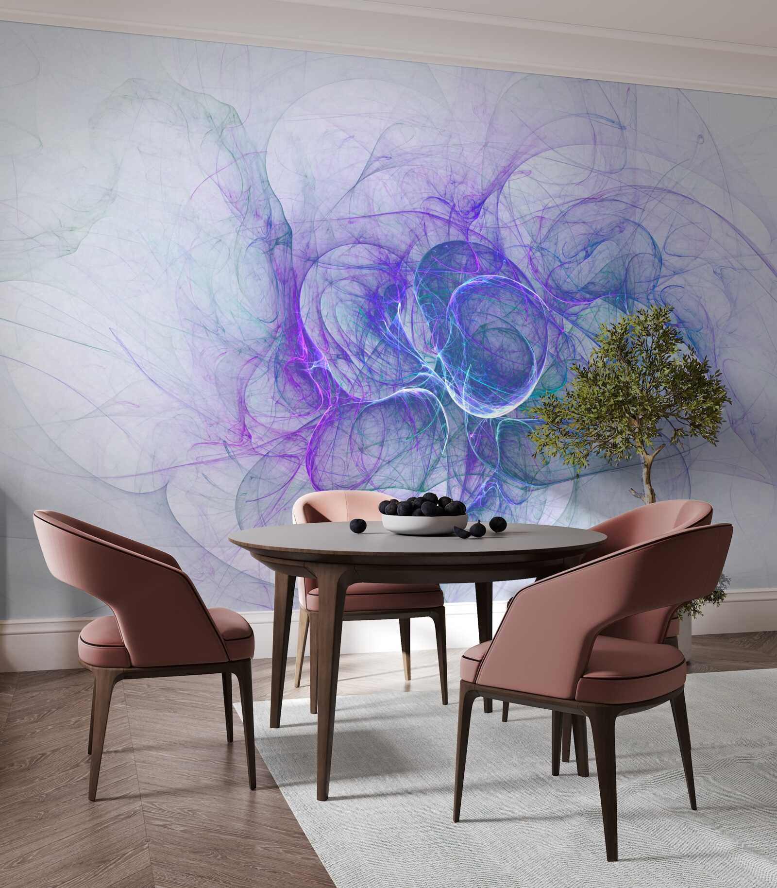 Fototapeta nervózne bunky v abstrakcii na bielom pozadí