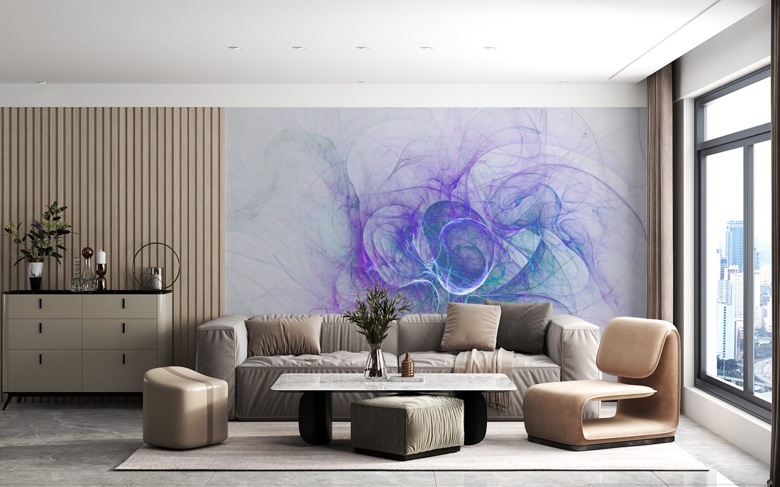 Fototapeta nervózne bunky v abstrakcii na bielom pozadí