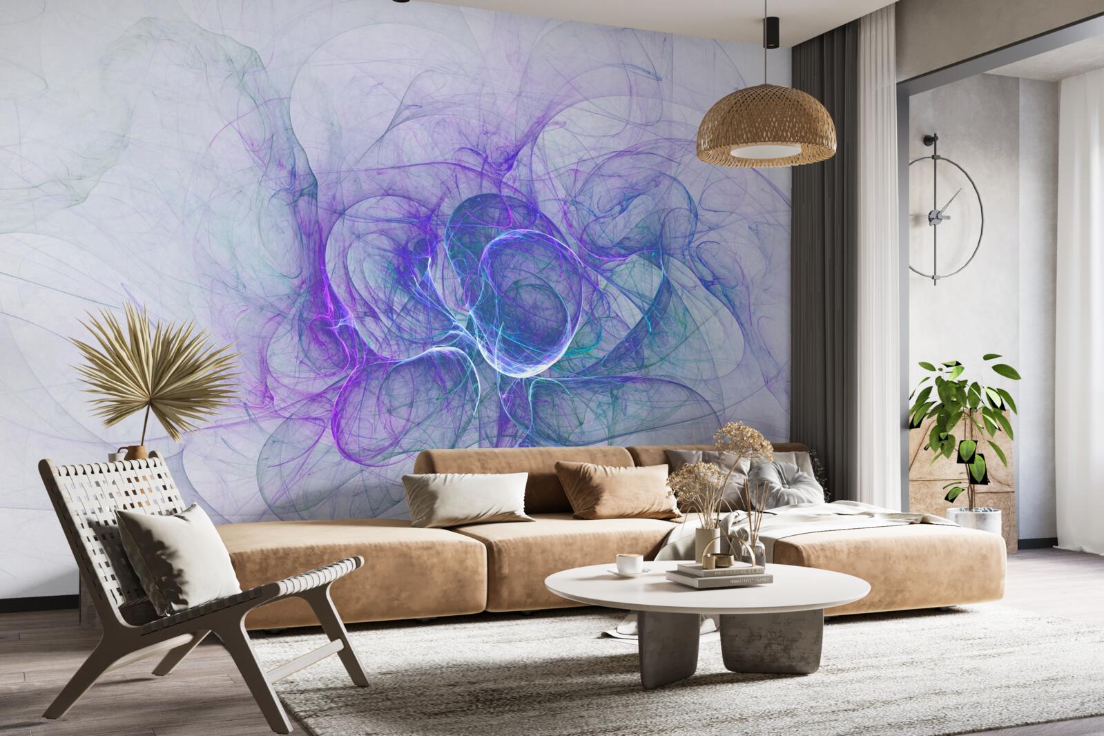 Fototapeta nervózne bunky v abstrakcii na bielom pozadí