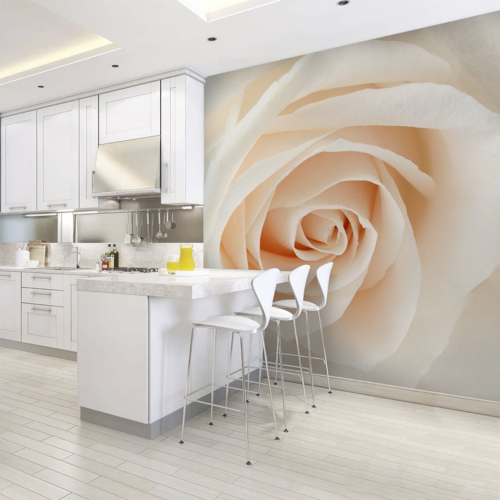 Fototapeta Krámová ruža semnými okvetnými lístkami v celej svojej kráse