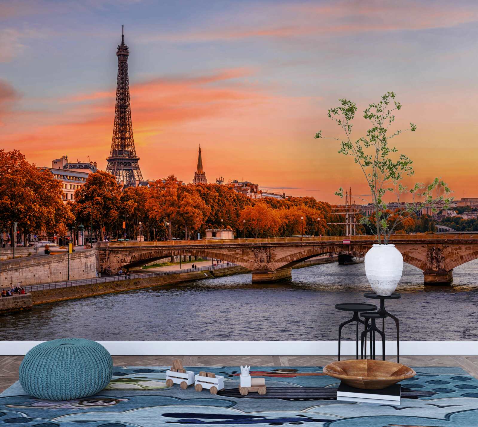 Fototapeta prišla jeseň do starého Paríža