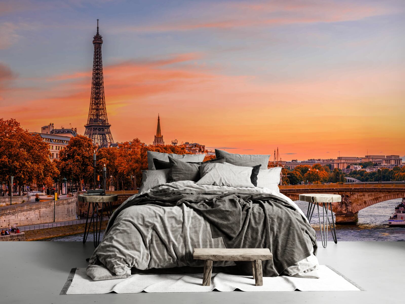 Fototapeta prišla jeseň do starého Paríža